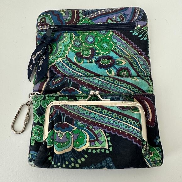 Vera Bradley Blue Rhapsody Taxi Wallet Compact Cotton Wallet For Crafts/Repairs - Picture 13 of 16